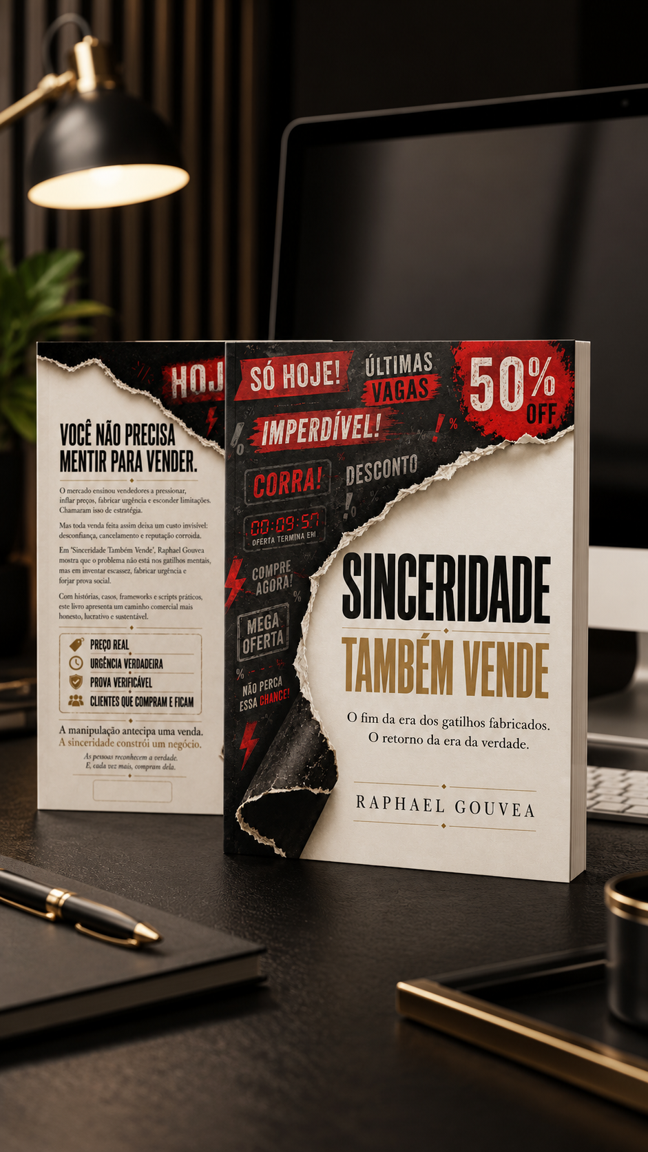 Livro Sinceridade Também Vende — capa e contracapa